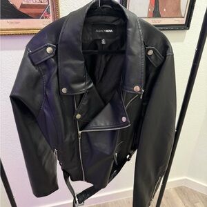 Fashion Nova Black Leather Jacket